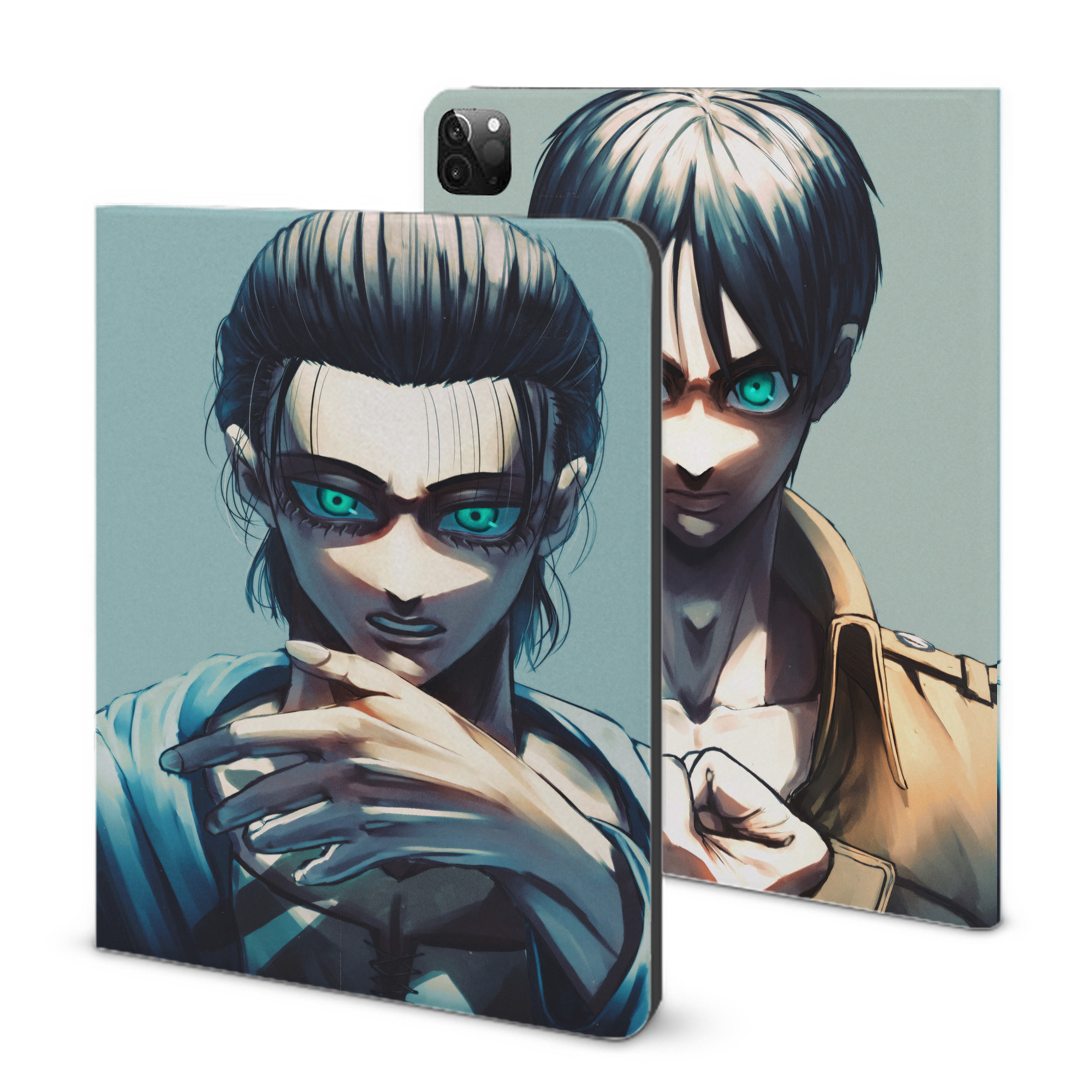 （画像用） 進撃の巨人 Attack on Titan IPadケース ペンホルダー付き ブックスタイルデザイン